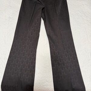 Tahari Brown Patterned Trousers